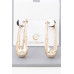 Shiny Melt Hoop Earrings - Designer Style - CC-WH2001225