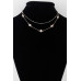 Double Clover Charm Necklace - Designer Style - CC-WH2001233