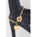 Heart Lock Pendant Toggle Bracelet - Designer Style - CC-WH2001241
