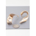 Abstract Shiny Twisted Plate Earrings - Designer Style - CC-WH2001252
