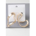 Abstract Shiny Bend Earrings - Designer Style - CC-WH2001253