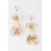 Jewel Flower Teardrop Earrings - Designer Style - CC-WH2001254