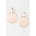 Contemporary Sleek Disc Drop Earrings - CC-WH2001262
