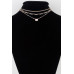 Triple Jeweled Choker Necklace - Designer Style - CC-WH2001318