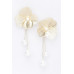 Faux Pearl Gold Plated Alloy Earring - CC-WH2001359