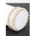 Triple Crystal-studded Beaded Bracelet - CC-WH2001379