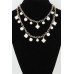 Double Pearled Clover Linked Necklace - CC-WH2001421