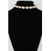 Crystal-studded Beaded Choker Necklace - CC-WH2001453