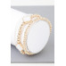 Triple Stone Marble Beaded Bracelet - Designer Style - CC-WH2001492