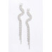 Crystal-studded Fringe Earring - CC-WH2001516