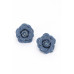 Denim Flower Earring - Designer Style - CC-WH2001530