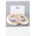 Matte Contemporary Hoop Earrings - CC-WH2001539