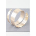 Hammered Wrap Around Cuff Bracelet - Designer Style - CC-WH2001550
