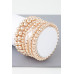 Multi Open Clover Beaded Bracelet - Designer Style - CC-WH2001552