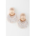 Contemporary Bejeweled Crescent Moon Earrings - CC-WH2001577