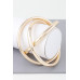 Triple Shiny Bangle Bracelet - Designer Style - CC-WH2001583