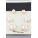 Multi Pearl Stud Earrings Set - Designer Style - CC-WH2001811