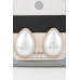 Modest Pearl Teardrop Earrings - Designer Style - CC-WH2001812