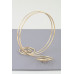 Twin Spiral Loop Arm Cuff - Designer Style - CC-WH2001814