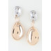 Shiny Plate Linked Drop Earrings - CC-WH2001821