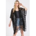 Flower Pattern Crochet Lace Tassel Cover Up - Designer Style - CC-WH2001836