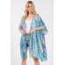 Abstract Print Silky Feel Kimono - Designer Style - CC-WH2001846