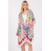 Multi Colored Heart Print Silky Feel Kimono - Designer Style - CC-WH2001848