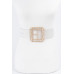 Stone Alloy Clasp Clear Belt - CC-WH2002026