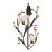 Amber Lilies Candle Wall Sconce
