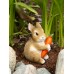 Bunny Hugging Carrot Garden Figurine