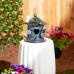 Blue Floral Birdhouse