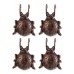 Ladybug Cast Iron Pot Hanger Set Of 4
