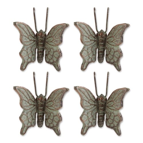 Butterfly Cast Iron Pot Hanger Set Of 4