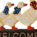 Welcome Ducks Cast Iron Sign