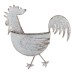 Rooster Galvanized Wall Planter