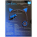 HYPE Cat Ear LED Headphones with Mic in Blue HYPE Cat Ear LED Headphones with Mic in Blue