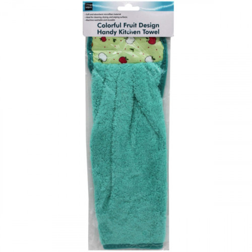 Colorful Fruit Design Handy Kitchen Towel with Hanging Loop in Assorted Colors Colorful Fruit Design Handy Kitchen Towel with Hanging Loop in Assorted Colors