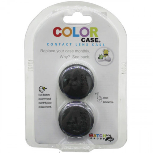 Color Case Black Screw Top Contact Lens Case Color Case Black Screw Top Contact Lens Case