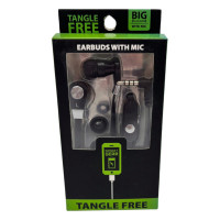 Gadget Gear Tangle Free Earbuds with Mic