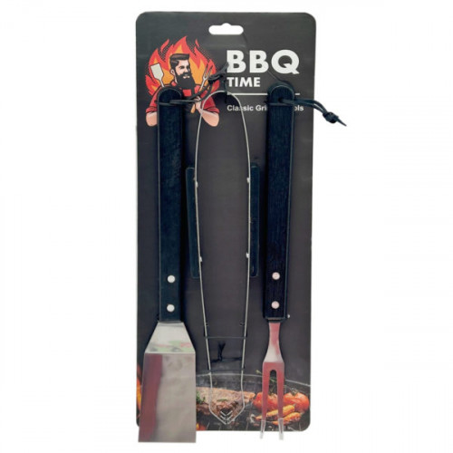 3 Piece Large Barbecue Grilling Tool Set 3 Piece Large Barbecue Grilling Tool Set