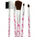 5 Pack Make-up Beauty Brush Set with Design Print Handles 5 Pack Make-up Beauty Brush Set with Design Print Handles