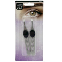 2 Pack Beauty Eyebrow Tweezers with Textured Grip