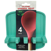 4-Slot Cooking Utensil Rest Organizer