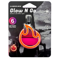 Wheelies Glow N Go Brilliant LED Flame Shaped Bike Light in Blister Pack