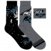 2 Pack Lightyear Mens Crew Socks Size 10-13 in Black Color 2 Pack Lightyear Mens Crew Socks Size 10-13 in Black Color