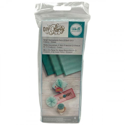 6 Piece Small Ocean Honeycomb Pads 6 Piece Small Ocean Honeycomb Pads