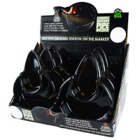 Smoke Zilla Ceramic Ash Tray with Pipe or Cigar Holder in PDQ Display