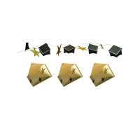 Metal Graduation Ornaments and Metal Banner