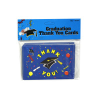 Graduation thank you notes with envelopes, pack of 12