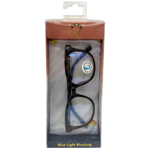 C&C California Large Square Blue Light Glasses with Storage Pouch C&C California Large Square Blue Light Glasses with Storage Pouch